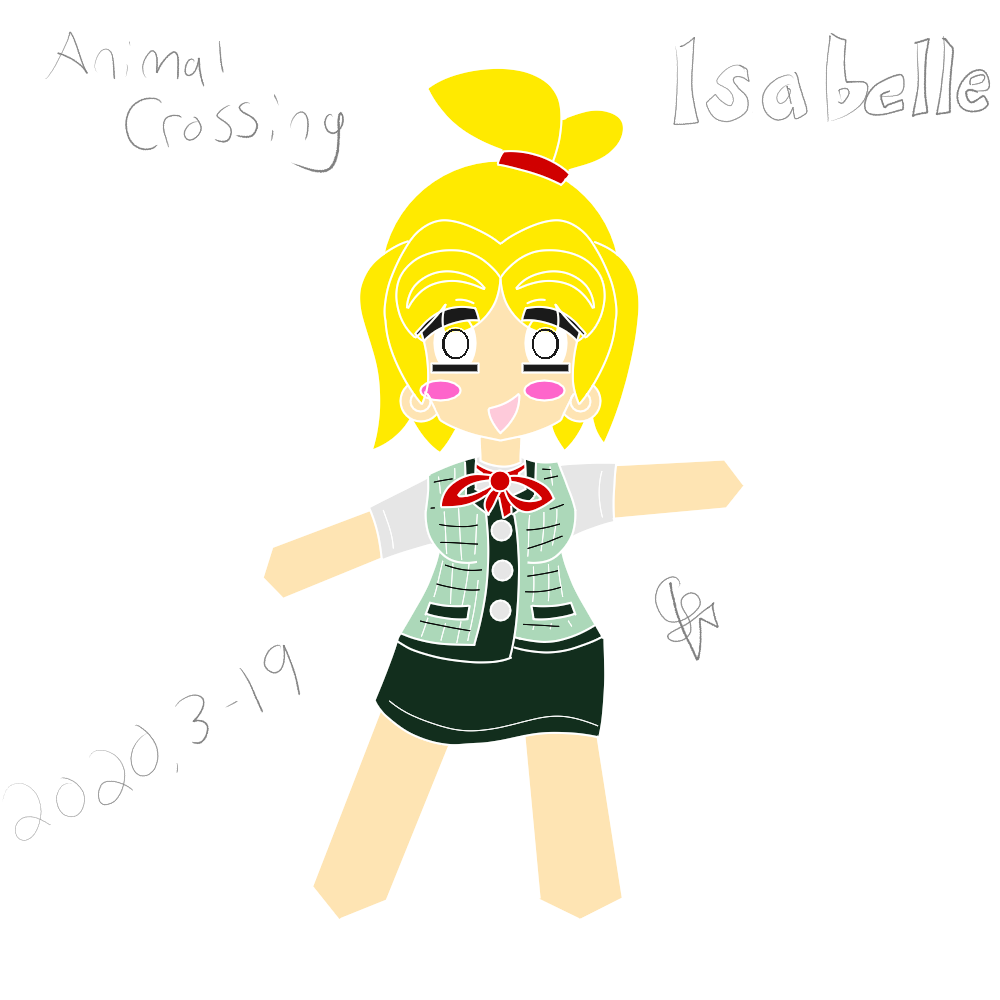 Featured image for DRAWING/Animal Crossing’s Isabelle