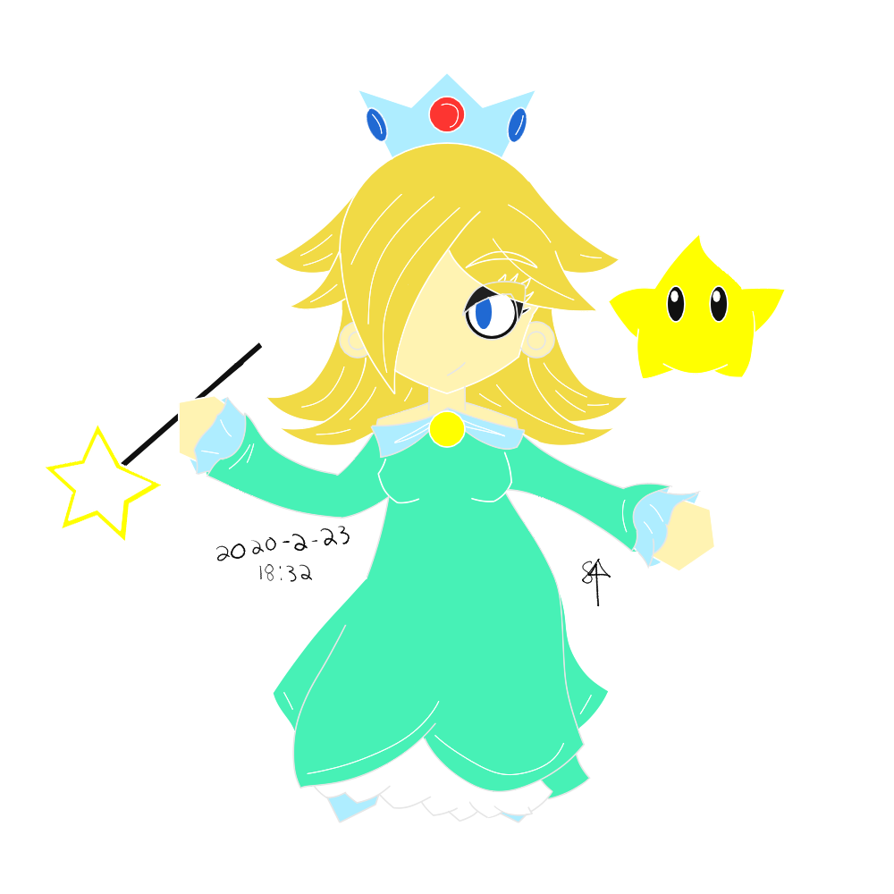 Featured image for DRAWING/Super Mario’s Rosalina and Luma