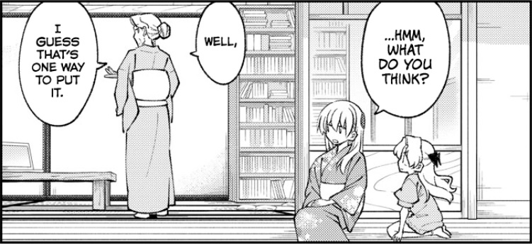 Featured image for Tonikaku Cawaii Chapter 157 (Tokiko and Chitose)