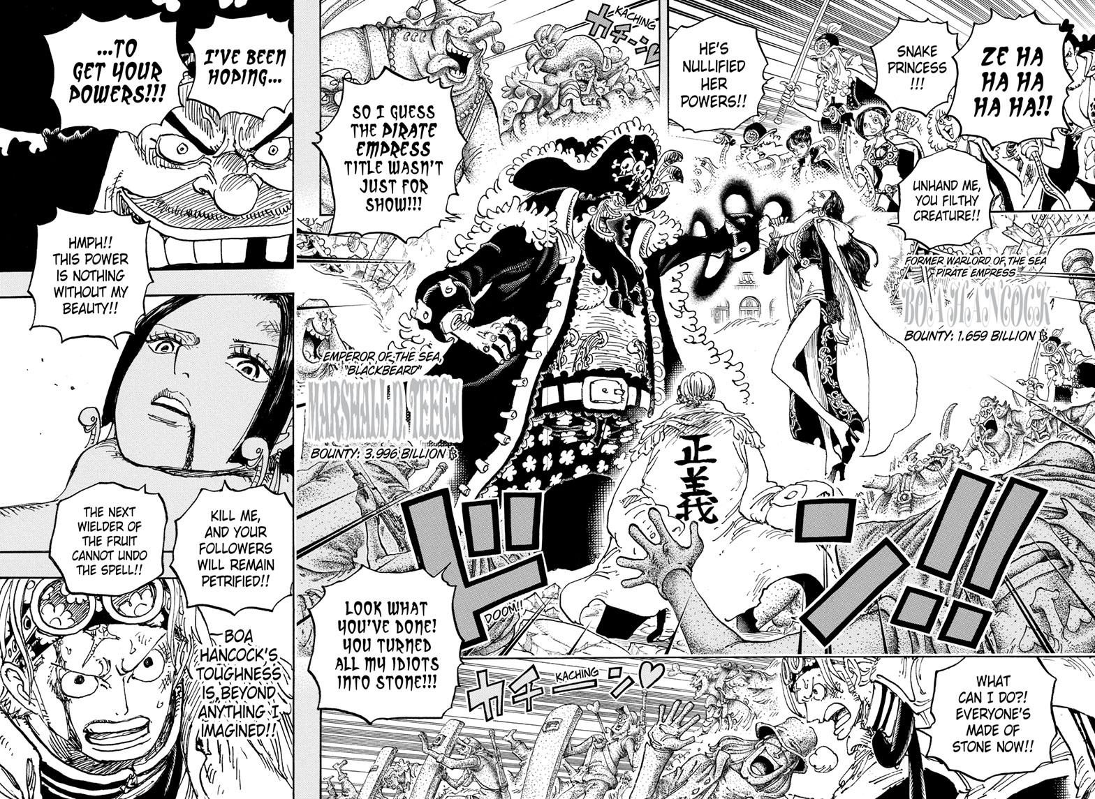 Featured image for One Piece Chapter 1059: Blackbeard kidnaps Kody
