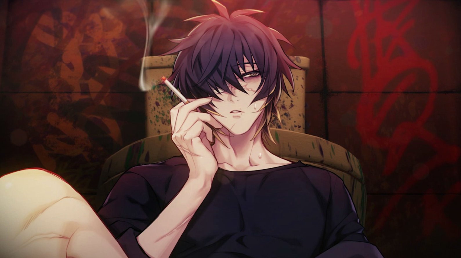 Slow damage visual novel
