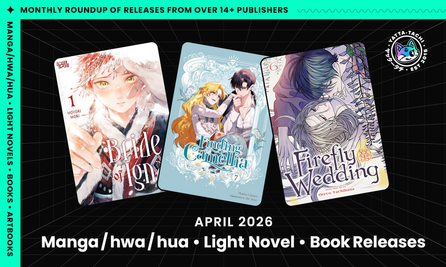 Featured image for April 2026 Manga/hwa/hua, Light Novel, & Book Releases